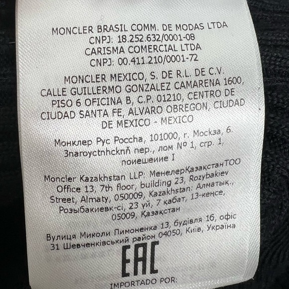 MONCLER Girl’s 12 Logo Patch Ribbed Wool Blend Base Layer Ski/Outdoor Pant - Picture 11 of 13